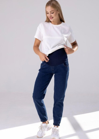 Комфортні та стильні джинси для вагітних з високою спинкою Mom Jeans Юла мама - (276248952)