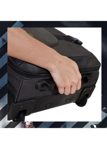 Сумка дорожная на колесах Durham (S) Black (SWB_LTDUR001S) Swissbrand (258661749)