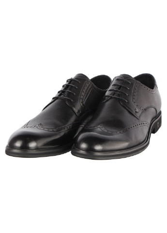 Черные мужские классические туфли 196341 Cosottinni на шнурках