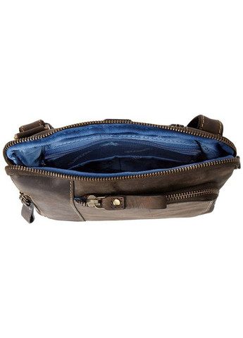 Мужская кожаная сумка-планшет на плечо ROY 15056 OIL BLUE Visconti (262449209)