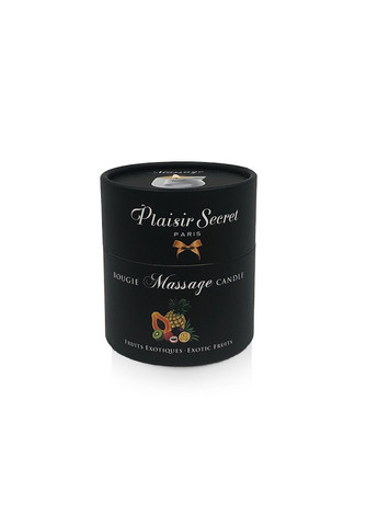 Масажна свічка Pineapple Mango (80 мл) подарункова упаковка, керамічний посуд Plaisirs Secrets (257203912)