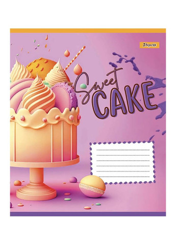 Зошит в лінію Sweet cake, 18 сторінок колір різнокольоровий ЦБ-00222610 1 Вересня (260072126)