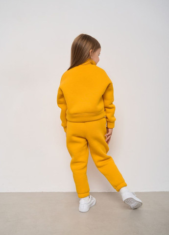 Теплый спортивный костюм для девочки цвет желтый р.110 444384 New Trend (266901791)