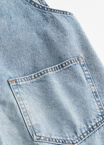 Летний женский джинсовая юбка-комбинезон H&M однотонный