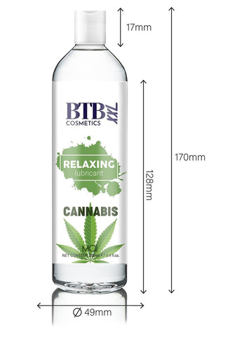 Смазка на гибридной основе BTB Relaxing Lubricant Cannabis (250 мл) MAI (277237132)