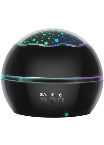 Прикроватная компактная лампа светильник ночник с проектором ночного неба морского мира 12х12х10 см (475541-Prob) Черная Unbranded (268546422)