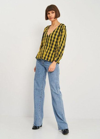 Жовта блуза демісезон,жовтий в візерунки, Envii