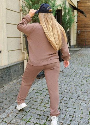 Жіночий теплий спортивний костюм колір бежевий р.50/52 440939 New Trend (263134147)