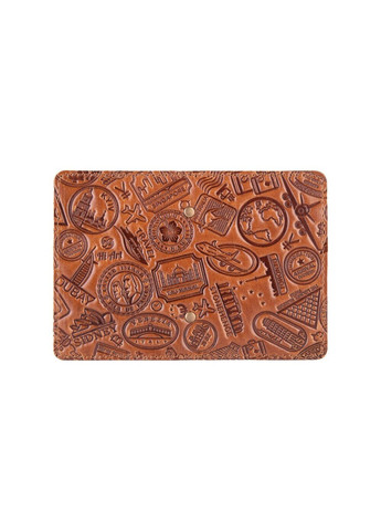 Обкладинка для документів зі шкіри HiArt AD-03 Crystal Ginger Let's Коричневий Hi Art (268371705)