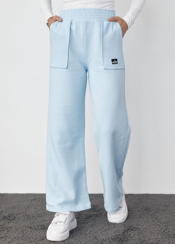 Голубые спортивные демисезонные брюки Lurex