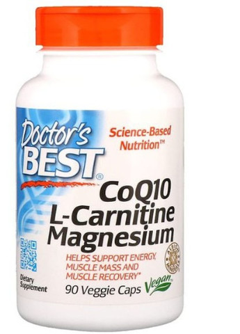CoQ10 L-Carnitine Magnesium 90 Veg Caps DRB-00477 Doctor's Best (256719067)