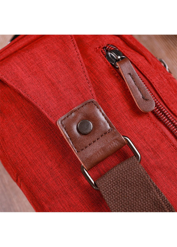 Стильна плечова сумка для чоловіків із щільного текстилю 22189 Бордовий Vintage (267925301)