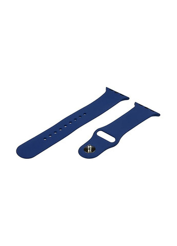 Силіконовий ремінець для Apple Watch Sport Band 38/ 40/ 41 колір темно-синій ЦБ-00200507 Rainbow High (260551712)
