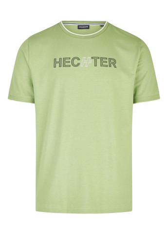 Салатовая мужская футболка салатовый Hechter