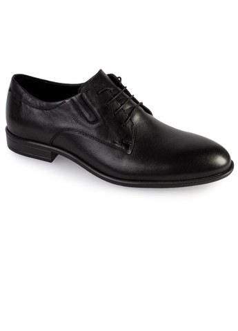 Черные классические туфли мужские бренда 9200181_(1) Ikos на шнурках