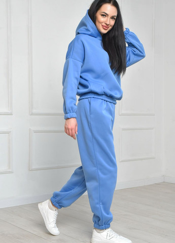Спортивний костюм жіночий на флісі блакитного кольору Let's Shop (265000962)