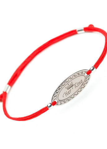 Парный серебряный браслет Красный на шнурке для него Her King Family Tree Jewelry Line (266267266)