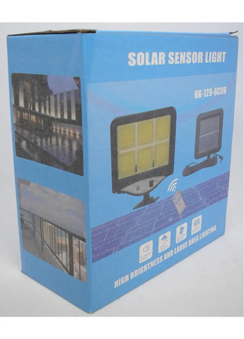 Фонарь светильник прожектор умный уличный автономный на солнечной батарее пульт день ночь датчик движения LED No Brand (260661252)