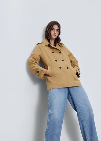 Тренч,бежевий, Zara (257899224)