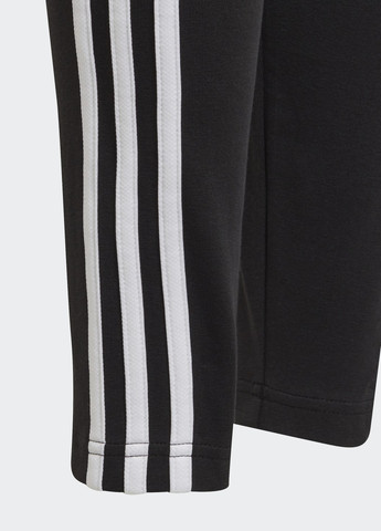 Черные демисезонные леггинсы essentials 3-stripes adidas