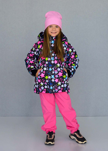 Комбинированная зимняя куртка для девочки 8505 110 см комбинированный 63150 Marakas