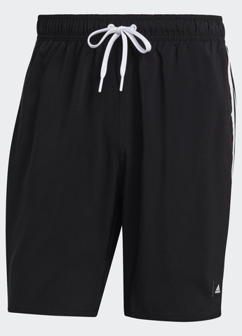 Мужские черные спортивные шорты для плавания 3-stripes clx adidas