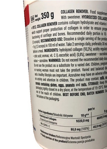 Collagen Renover 350 g /70 servings/ Cherry Trec Nutrition (258499423)