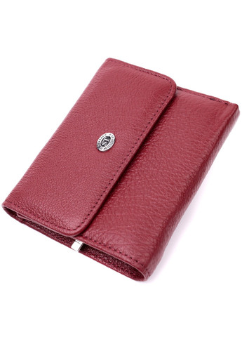 Кожаный женский кошелек с монетницей 19480 Бордовый st leather (277980586)
