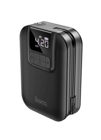 Компрессор универсальный (2500 мАч, до 4 часов работы, USB Type-C, 3,5 бара, LED фонарь, для мяча) - Черный Hoco s53 (270015313)