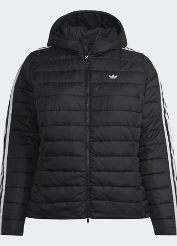 Чорна демісезонна куртка premium slim (plus size) adidas
