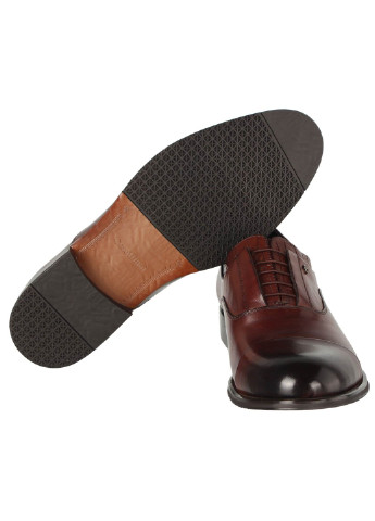 Коричневые мужские классические туфли 196476 Cosottinni на шнурках