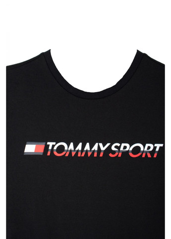 Чорна футболка чоловіча tommy sport Tommy Hilfiger