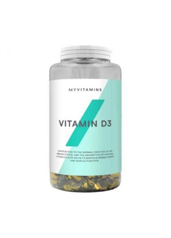 Вітамін Д3 Vitamin D3 - 180 капсул My Protein (269461938)