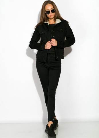 Черная демисезонная куртка женская (черный) Time of Style