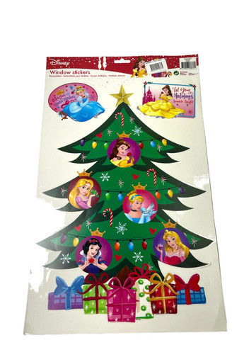 Наклейки новорічні для вікон "Принцеси Disney" Melinera (267501703)