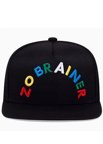 Кепка No brainer Їжаку зрозуміло з прямим козирком Унісекс WUKE One size Brand Снепбек (258672754)