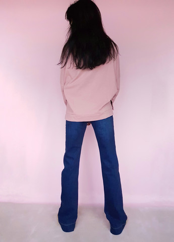 Костюм двійка світшот і джинси Рожевий з синім Raw (259578741)