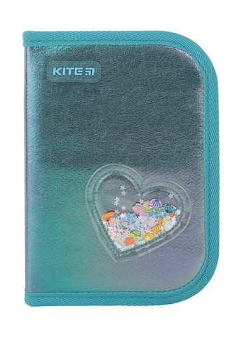 Пенал для дівчаток Shiny колір бірюзовий ЦБ-00225089 Kite (260043606)