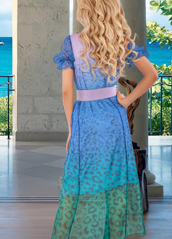 Фиолетовое сукнi норма шифонова сукня довжиною міді (ут000065143) Lemanta