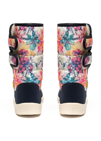 Зимние дутики женские aurora яркие цветы Oldcom с цветами