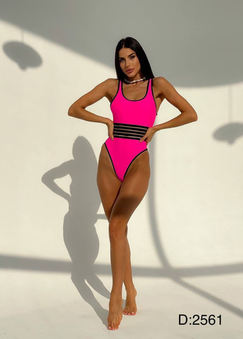 Рожевий літній стильний купальник No Brand