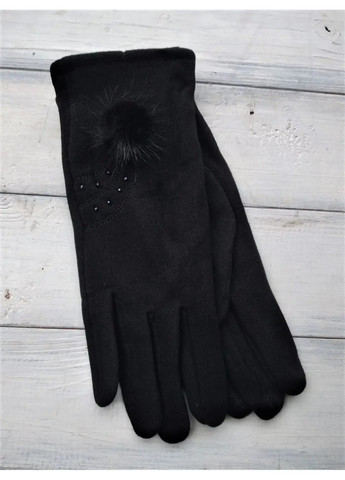 Жіночі розтяжні рукавички Чорні 8714S2 М BR-S (261771614)