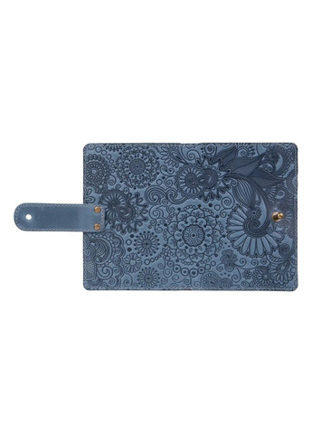 Обкладинка для паспорта зі шкіри «Mehendi Art» PB-03S / 1 Shabby Alga Темно-зелений Hi Art (268371173)