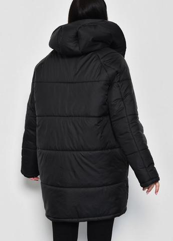 Коричнева зимня куртка жіноча демісезонна чорного кольору Let's Shop