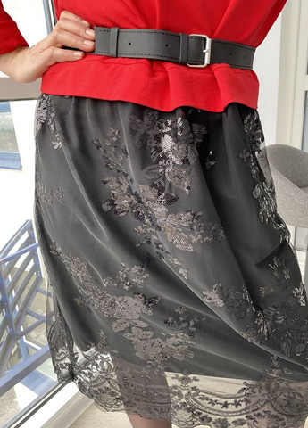 Комбинированное повседневный, коктейльное, вечернее платье Stella Milani с цветочным принтом