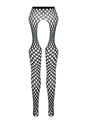 Еротичні колготки-бодістокінг ECO S003 red, з доступом, імітація підв’язок Passion (269007069)