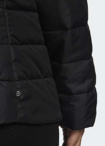 Чорна демісезонна куртка premium slim (plus size) adidas