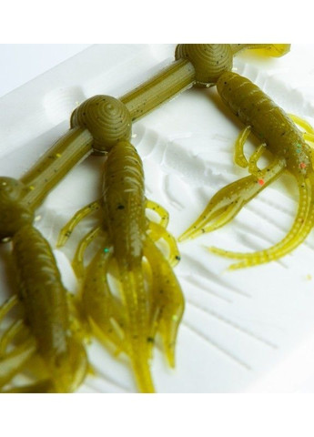 Форма для виготовлення силіконових приманок Jackall Waver Shrimp 2.8 "6 місць (71мм) ракоподібна SILIX (264661436)