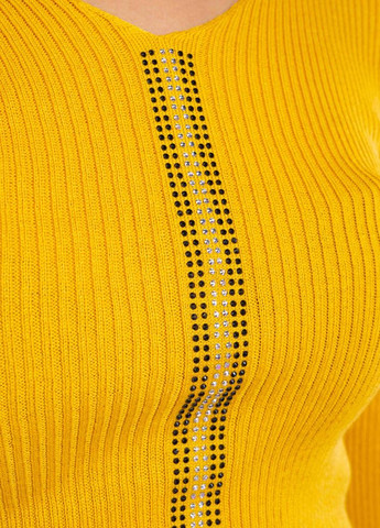 Жовтий зимовий джемпер приталеного крою (жовтий) Time of Style