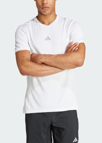 Белая футболка designed for training hiit workout heat.rdy adidas